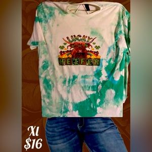 Xl lucky heifer shirt -new